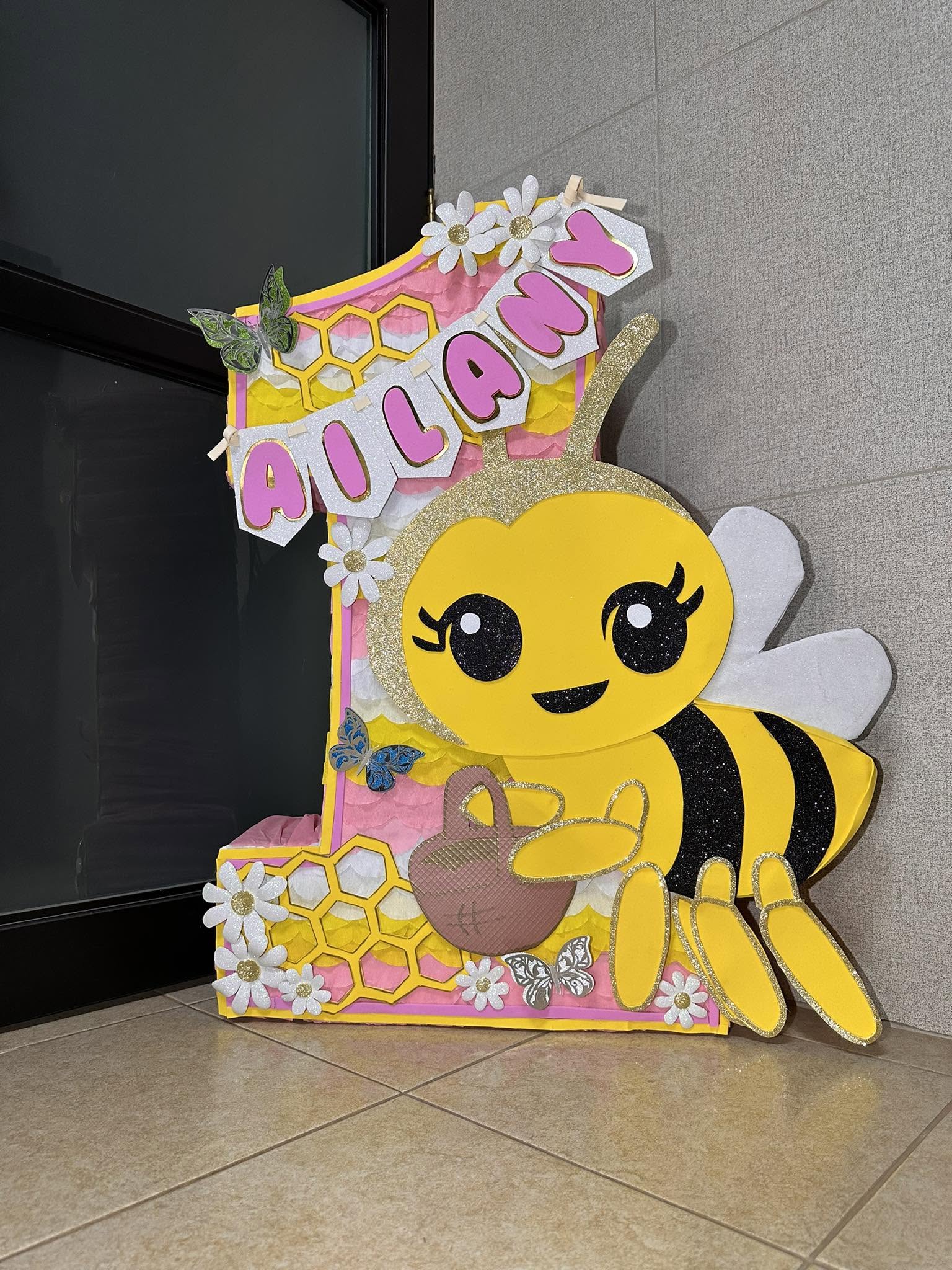 Piñata personalizada con número