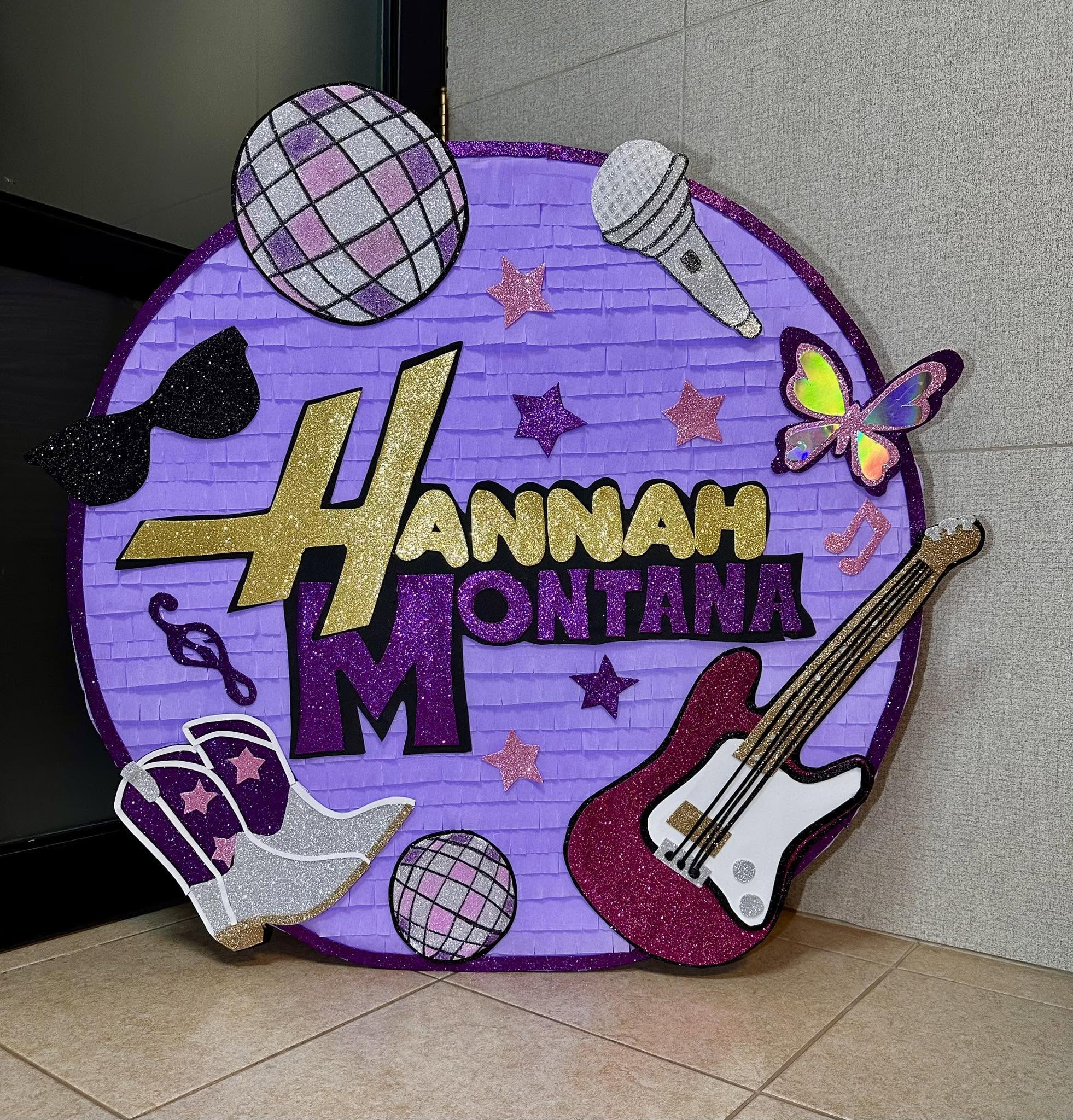 Piñata personalizada temática de Hannah Montana