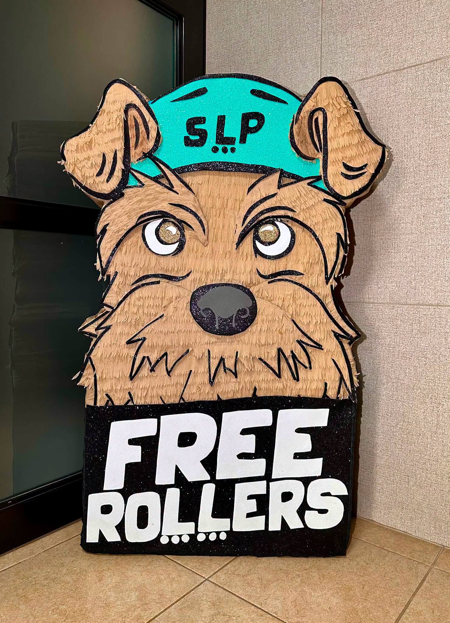Piñata personalizada temática de patines